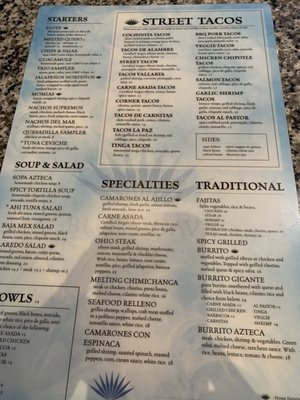 Menu photo 8 Blue Agave Cleveland, OH