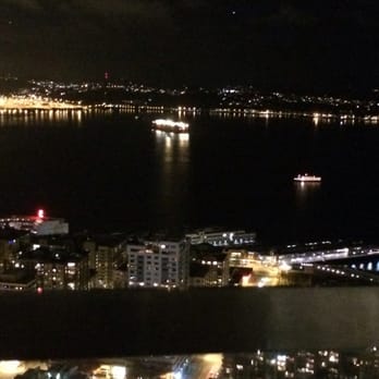 Space Needle - Looking over the port of Seattle from the needle - Landmarks & Historical Buildings Near Me - Seattle, Washington Space Needle - Looking over the port of Seattle from the needle - Landmarks & Historical Buildings Near Me - Seattle, Washington