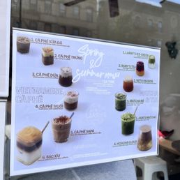 menu (drinks)