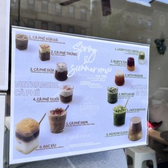Larry’s Ca Phe - menu (drinks) - Coffee & Tea Near Me - Brooklyn, New York