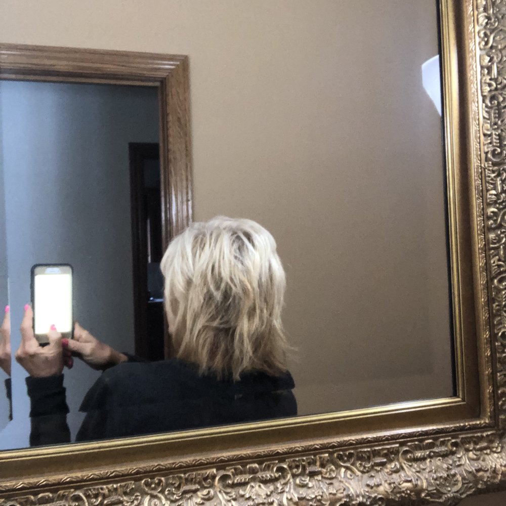Esbi International Salon - After pic when I got home. They said he's an educator teach him to listen. Hair hasnt been this short in 35 yrs & why did he change my color - Hair Salons Near Me - Brunswick, Ohio