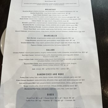 The Library - Menu - Breakfast & Brunch Near Me - St Petersburg, Florida The Library - Menu - Breakfast & Brunch Near Me - St Petersburg, Florida