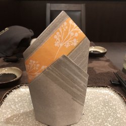 Hayashi Sushi - Decorative napkin on table