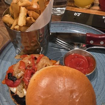 Eureka! - Bacon Jalapeño Jam burger and fries - American Near Me - Santa Barbara, California