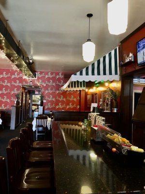 Photo of Mulberry Italian Ristorante - Lackawanna, NY, US. The view of the area beyond the bar.