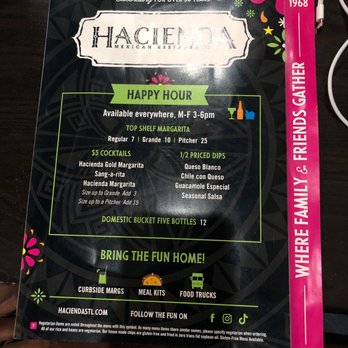 Hacienda Mexican Restaurant - Happy hour Summer 2021 - Mexican Near Me - Saint Louis, Missouri Hacienda Mexican Restaurant - Happy hour Summer 2021 - Mexican Near Me - Saint Louis, Missouri