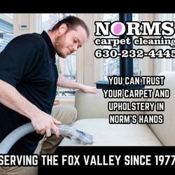 Norm's Carpet Cleaning - You can trust your upholstery in Norms hands!