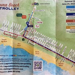 Laguna Beach Transit - Map Aug 2022