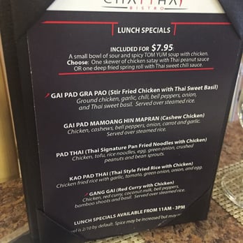 Chatthai Bistro - Lunch specials - Thai Near Me - Pahrump, Nevada