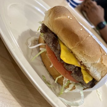 Alpha Omega - Cheeseburger. This was better than it looks. - American Near Me - Covina, California