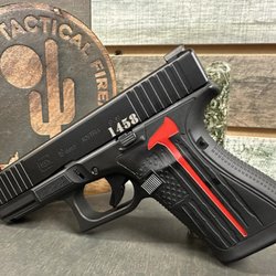 Chandler Tactical Firearms - Firefighter theme build glock, cerakote and laser engraving