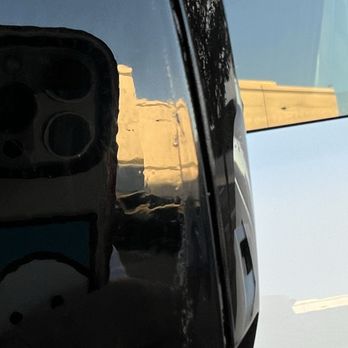 Precision Window Tint - Sloppy cut, the edges not roll in 1/8 on the top 1/2 open cut on the bottom. - Home Window Tinting Near Me - Henderson, Nevada