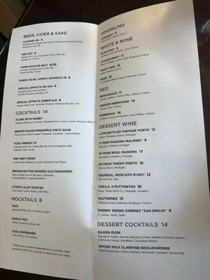 Menu photo 1 The Bocuse Restaurant Hyde Park, NY
