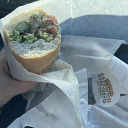 Loaded Veggie on a Hoagie