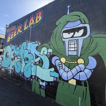 Beer Lab HI - Entrance wall art - Brewpubs Near Me - Honolulu, Hawaii
