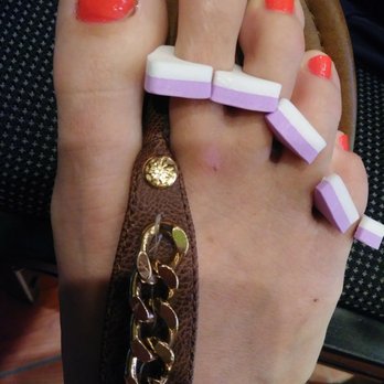 Nail Bakery & Spa  - Terrible job--- I could have painted my nails like this. Pedicure was not good at all. Not recommended - Waxing Near Me - Knoxville, Tennessee