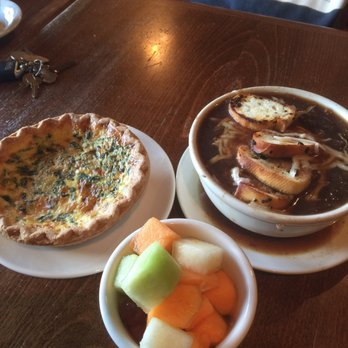 la Madeleine - Quiche Lorraine $5.99, Onion soup $6.29, and cup of fruit $3.89 - Bakeries Near Me - San Antonio, Texas la Madeleine - Quiche Lorraine $5.99, Onion soup $6.29, and cup of fruit $3.89 - Bakeries Near Me - San Antonio, Texas