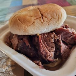 Taste Of Texas BBQ - Brisket Sandwich.