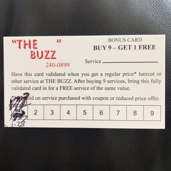 The Buzz - Bonus card - Hair Salons Near Me - Madison, Wisconsin The Buzz - Bonus card - Hair Salons Near Me - Madison, Wisconsin