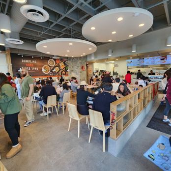 Bafang Dumpling - Inside. To the left is the sauce station - Taiwanese Near Me - San Diego, California