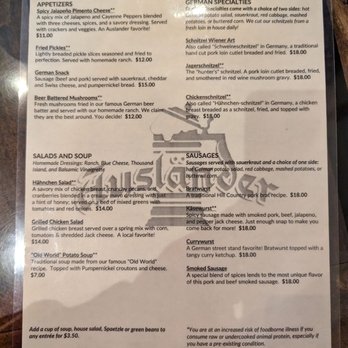 The Auslander - German Near Me - Fredericksburg, Texas
