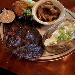 Ribeye steak with Baked Potato