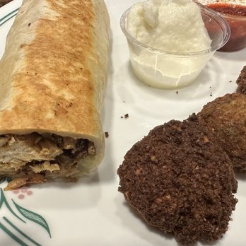 Shawarmaji - Delicious falafel with Chicken Shawarma & toum-garlic sauce & hot sauce. - Middle Eastern Near Me - Santa Clara, California Shawarmaji - Delicious falafel with Chicken Shawarma & toum-garlic sauce & hot sauce. - Middle Eastern Near Me - Santa Clara, California