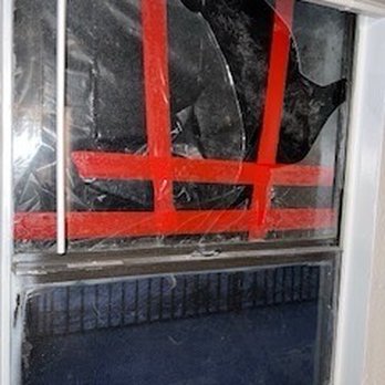 Caribbean Villas - Broken window over couch - Apartments Near Me - Melbourne, Florida