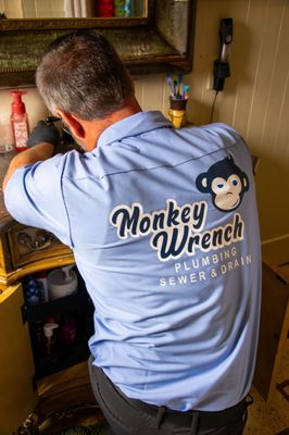 Monkey Wrench Plumbing, Sewer & Drain Logo