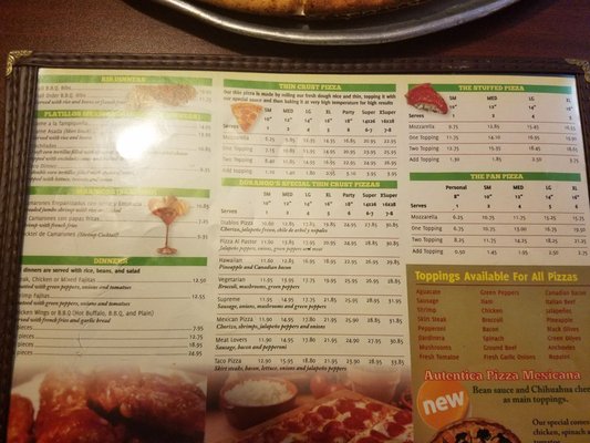 Menu photo 2 Durango's Pizza Chicago, IL