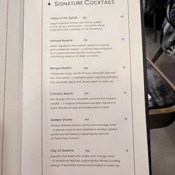 Desi Indian Lounge - A unique and wonderful cocktail list - Indian Near Me - Vancouver, British Columbia