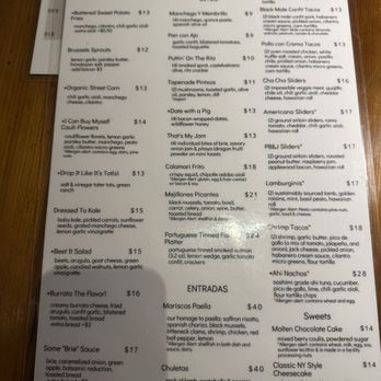 Milk & Honey Tapas - Menu - Tapas Bars Near Me - Santa Barbara, California