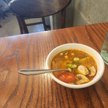 Plue - Tom yum soup (from lunch special) - Thai Near Me - New York, New York Plue - Tom yum soup (from lunch special) - Thai Near Me - New York, New York