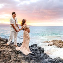 Baby Hawaii Photography - Maternity / Babymoon Couple's Session, Maui Hawaii, by Tracy Leboe
