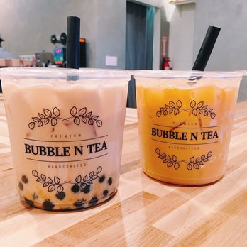 Bubble N Tea - Classic Milk Tea (left) & Thai Iced Tea (right) - Coffee & Tea Near Me - Beaverton, Oregon Bubble N Tea - Classic Milk Tea (left) & Thai Iced Tea (right) - Coffee & Tea Near Me - Beaverton, Oregon