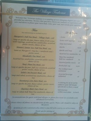Menu photo 2 The Village Teahouse West Point, PA Menu photo 2 The Village Teahouse West Point, PA