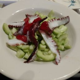 Sunomono with tako Sunomono with tako