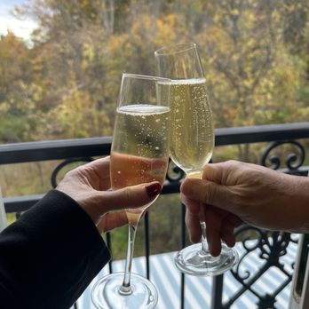 Mirbeau Resort And Spa - Forest view room.  Thanks for remembering our Anniversary! - Day Spas Near Me - Rhinebeck, New York