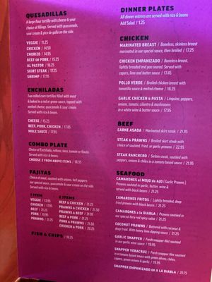 Menu photo 2 La Playa Pacifica, CA Menu photo 2 La Playa Pacifica, CA