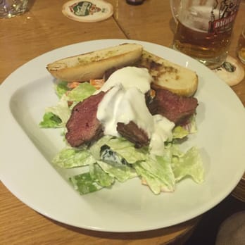 Panoptikum Beer Restaurant - El Gaucho sirloin steak with veggies and sour cream - Czech Near Me - Brno, JM