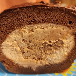Asian Family Market - Cross section of hazelnut chocolate cream roll (4/8/23)