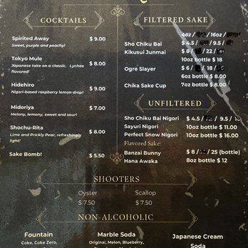 Big Chico - Menu - Japanese Near Me - Chico, California