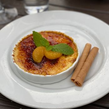 Bella Siena - Orange and lavender creme brûlée (9.5/10): perfect for sharing after a heavy serving of pasta! - Italian Near Me - Benicia, California