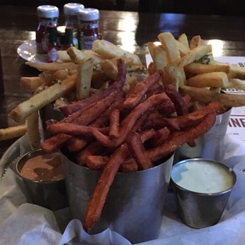Burgers and Bourbon - Trio of fries $14 - Burgers Near Me - Park City, Utah