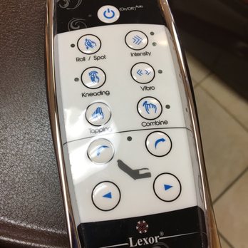 Angel Nails - My massage chair controls...gotta relax as I sip on my wine - Nail Salons Near Me - Clarksville, Tennessee
