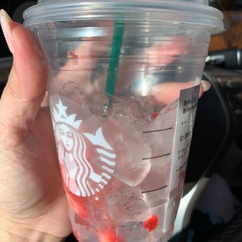 Starbucks - Ice is more than half of the grande cup :( - Coffee & Tea Near Me - Irvine, California