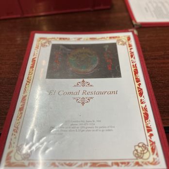 El Comal - Menu - Mexican Near Me - Santa Fe, New Mexico