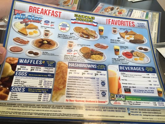 Menu photo 3 Waffle House Biloxi Beach, MS
