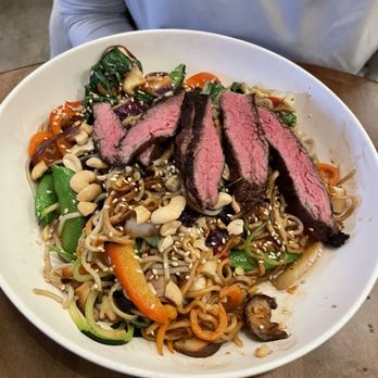 Flower Child - Steak Chicken Yakisoba Noodles - Salad Near Me - Plano, Texas