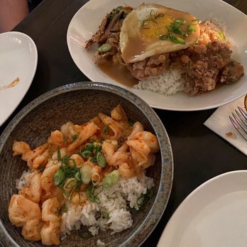 Noreetuh - Mochiko Chicken Loco Moco, Garlic Shrimp Bowl - New American Near Me - New York, New York Noreetuh - Mochiko Chicken Loco Moco, Garlic Shrimp Bowl - New American Near Me - New York, New York